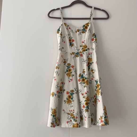 Old Navy | Dresses | Cami Mini White Floral Dress Old Navy Xs | Poshmark